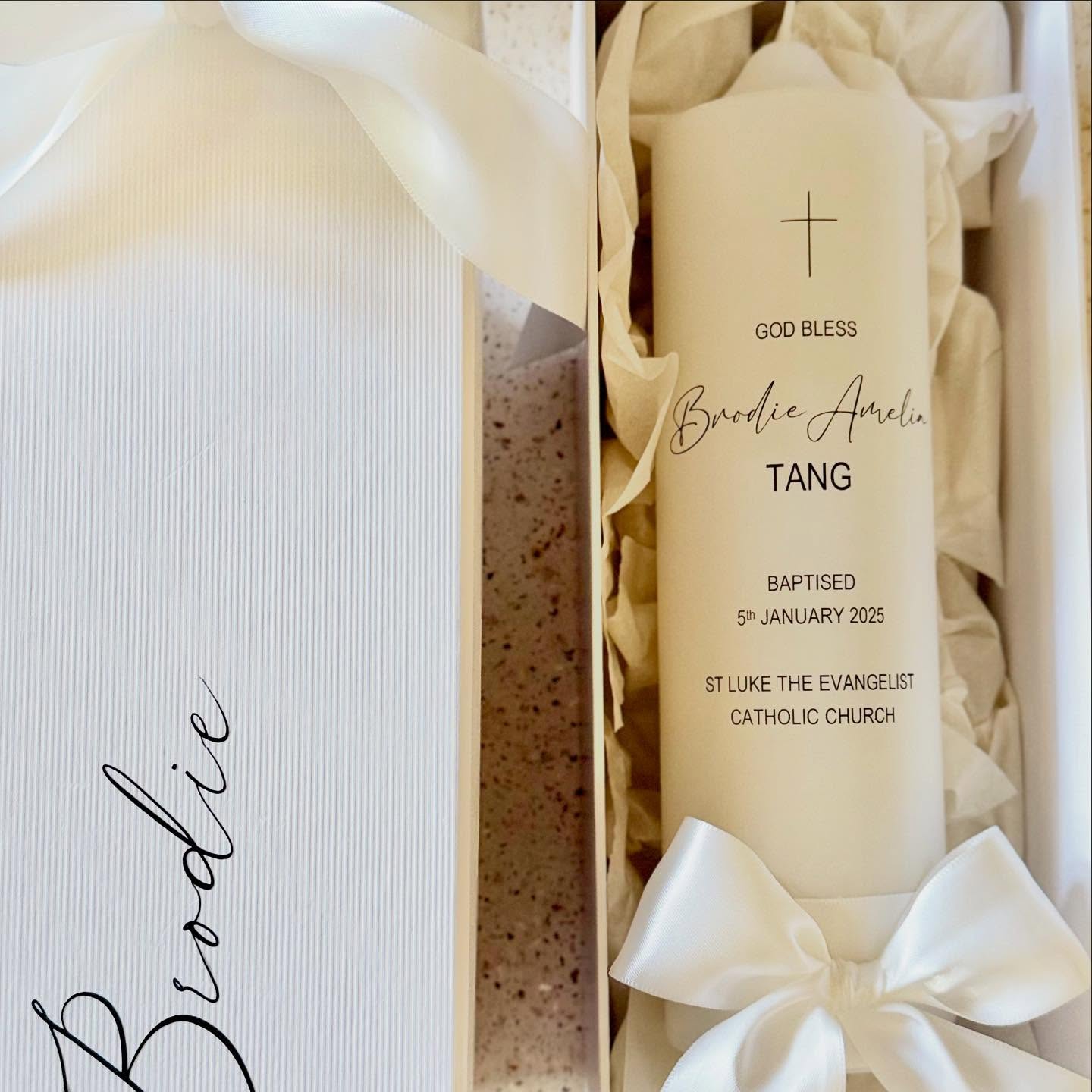 Baptism Candle & Box Set